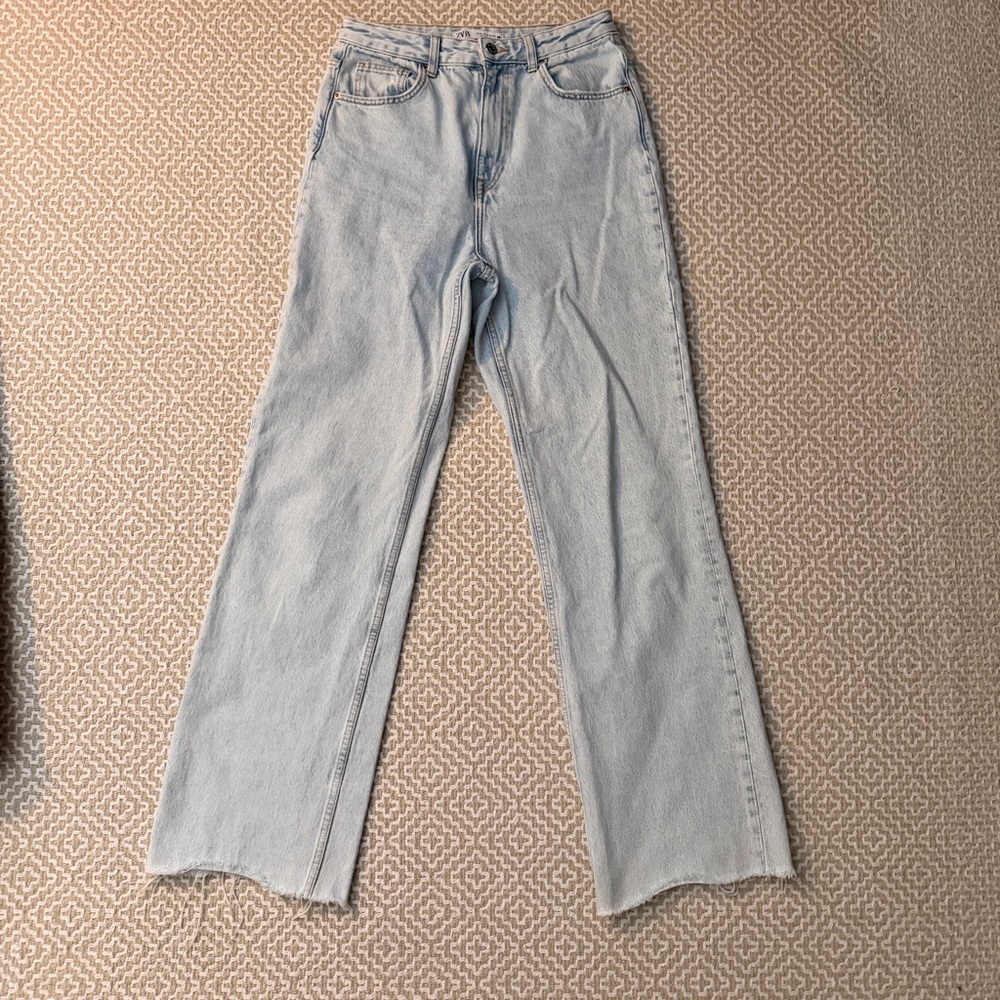 Zara Light Blue wide leg Jeans